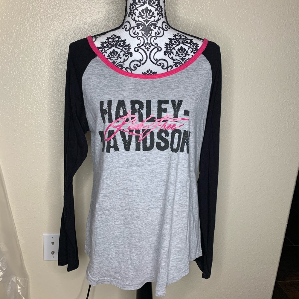Harley-Davidson Baseball T-Shirt Scoop neck